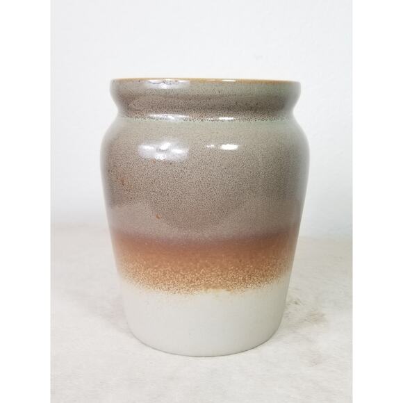 Teleflora Gift Vase 7" Pottery Brown Beige Made in Portugal Home Decor - Picture 2 of 13